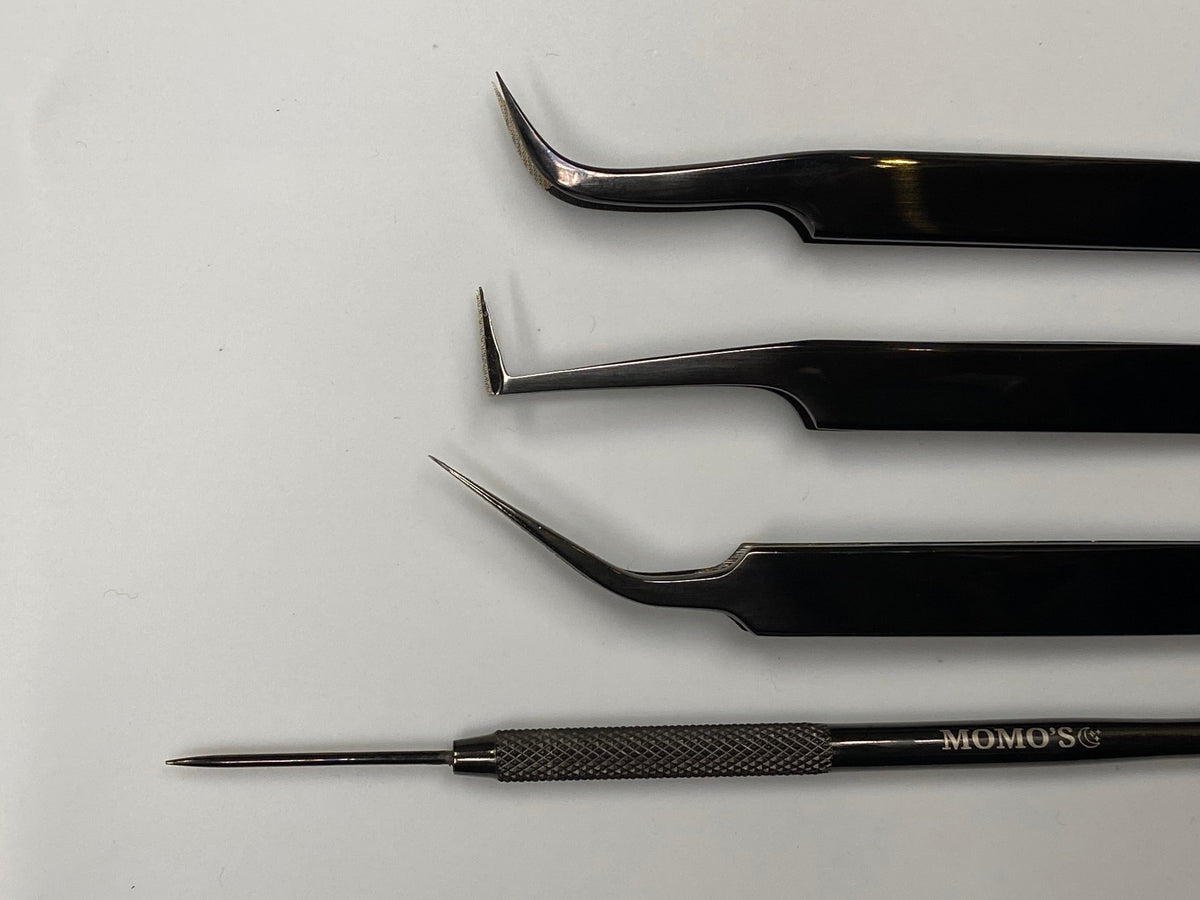 Jet Black Tweezer Collection đ€