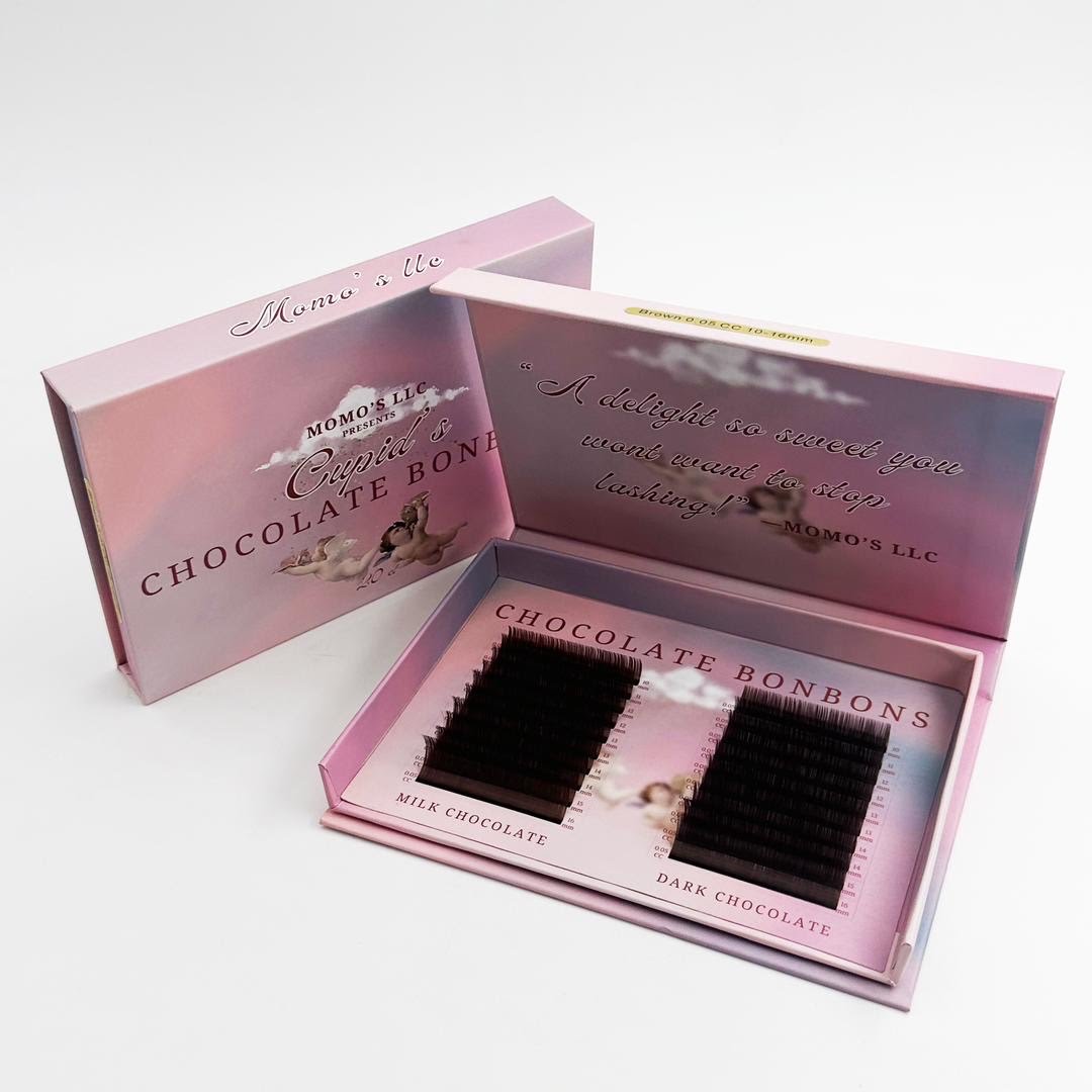 💘Cupid’s Chocolate Bon Bons – Luxe Brown Lash Trays (0.05 CC, 10-16mm)🍫